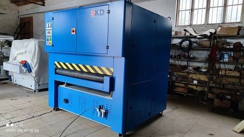 Double Head Wide Belt Sanding Machine , Wide Belt Sanders metalworking