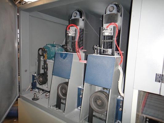 1900mm Belt Deburring Machine , Sheet Metal Surface Finishing Machine