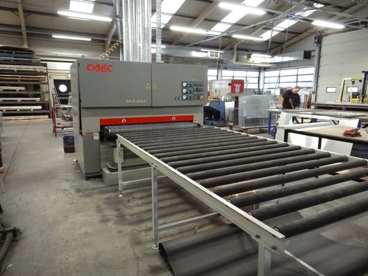 Durable Wide Belt Polishing Machine Customized Stainless Steel Deburring Machine