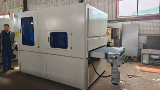 Brush And Disc Types Of Heads Belt Grinding finishing Machine Providing metalworks surface smoothness