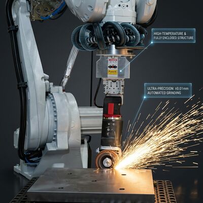 AI Vision Guided Robotic Wide Belt Sanding Cell RG1200 for Automated Metal Deburring