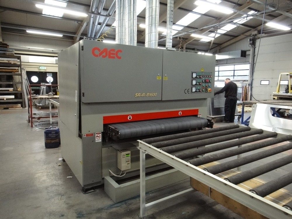 Custom Wide Belt Polisher Machine For Surface Finishing Sheet Metal