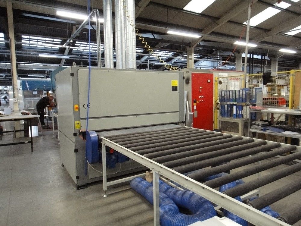 1100mm 1350mm Sheet Metal Finishing Machine / Surface Treatment Machine