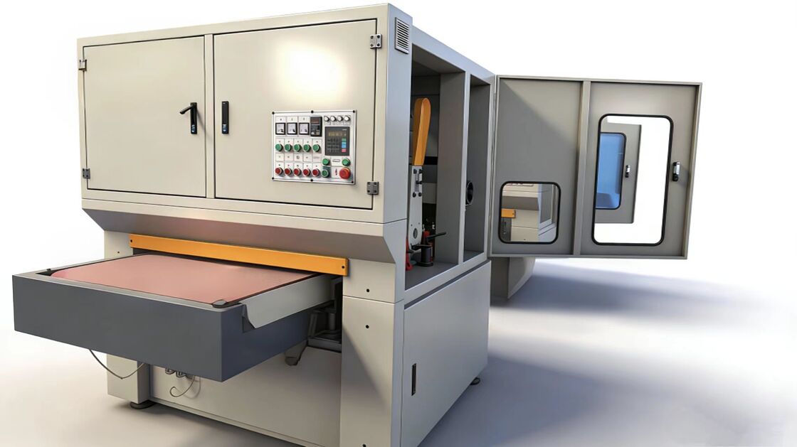 Brush And Disc Types Of Heads Belt Grinding finishing Machine Providing metalworks surface smoothness