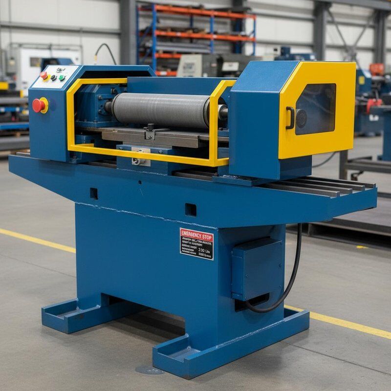 Emergency Stop Abrasive Belt Grinding Machine Heavy Duty Equipment Shipping Weight 2150 Lbs Designed for Surface Grinding Applications